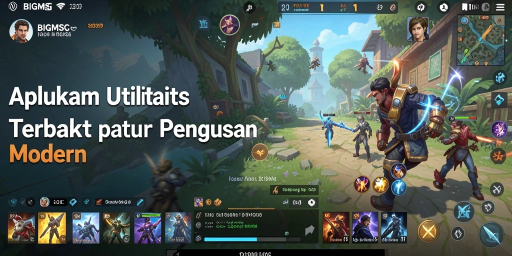Screenshot utama BIGMSG menampilkan antarmuka pengguna yang sederhana dan fungsional.