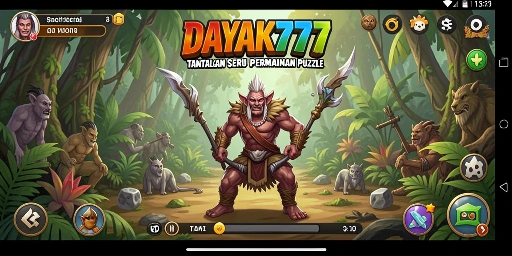 Tampilan gameplay DAYAK777 yang menantang dan menarik.