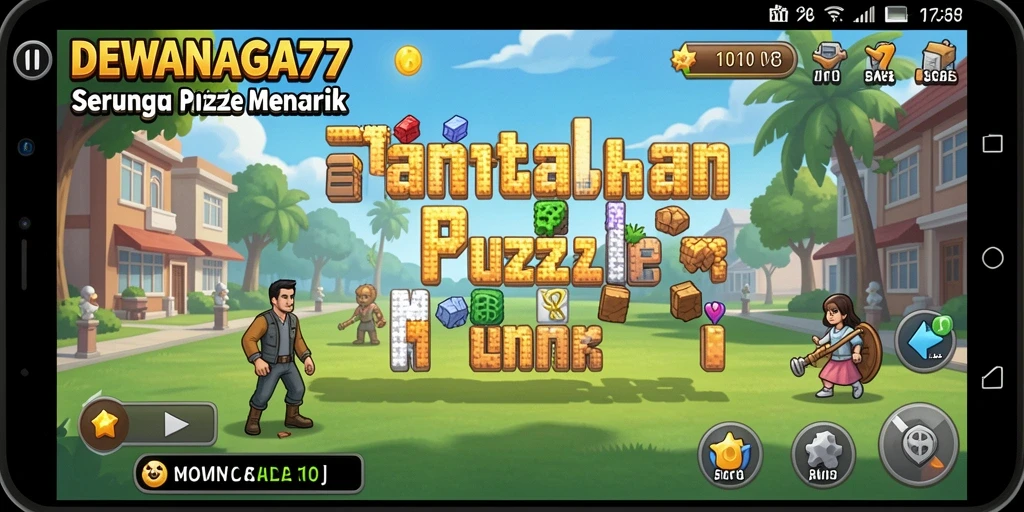 Screenshot DEWANAGA77 menunjukkan gameplay Puzzle yang seru dan menantang.