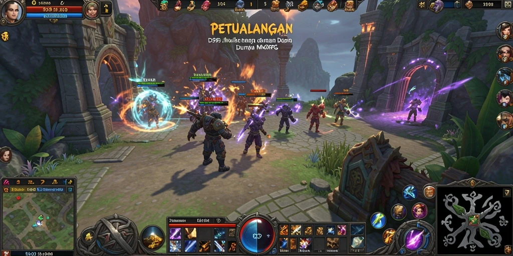 Tangkapan layar DS99 menunjukkan aksi gameplay seru dalam dunia MMORPG.