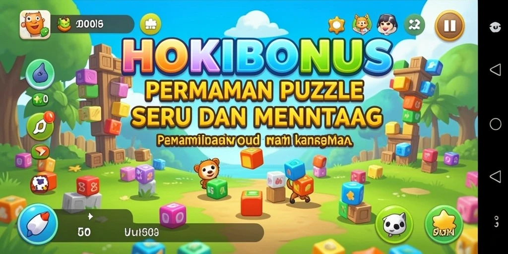 Tampilan gameplay HOKIBONUS yang mengasyikkan dengan puzzle menantang.