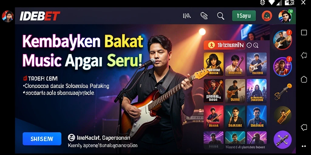 Screenshot gameplay <strong>IDEBET</strong> menampilkan pengalaman bermain musik yang seru.