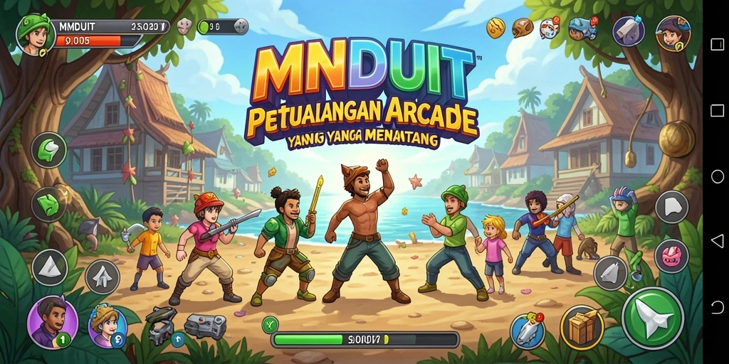 Tampilan gameplay MNDUIT yang penuh aksi dan tantangan seru.