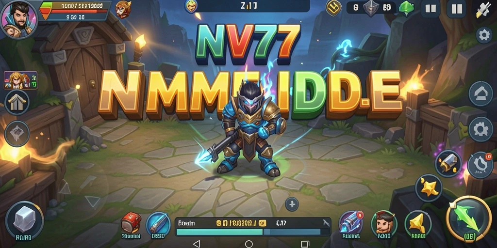 Tampilan gameplay Idle NV77 yang menarik dan interaktif.