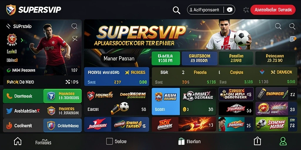 Tampilan menarik saat pengguna bertaruh di SUPERSVIP.