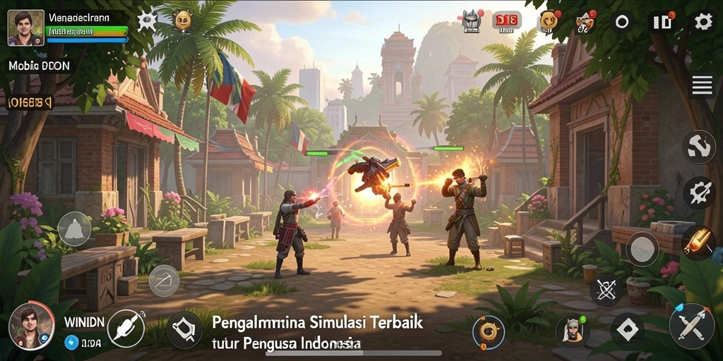 Tampilan gameplay interaktif di WINIDN yang memukau.