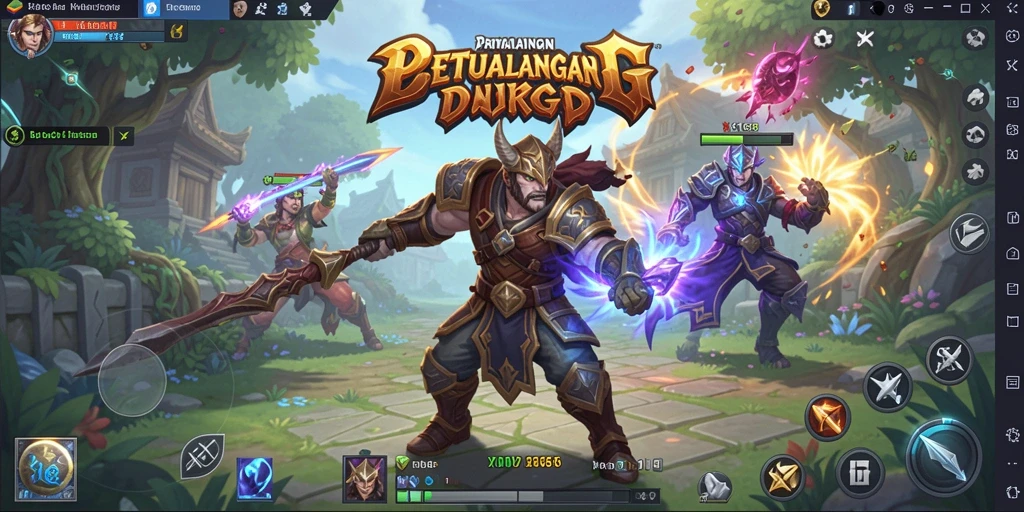 Tampilan screenshot X168 menunjukkan pertarungan seru dalam game ARPG.